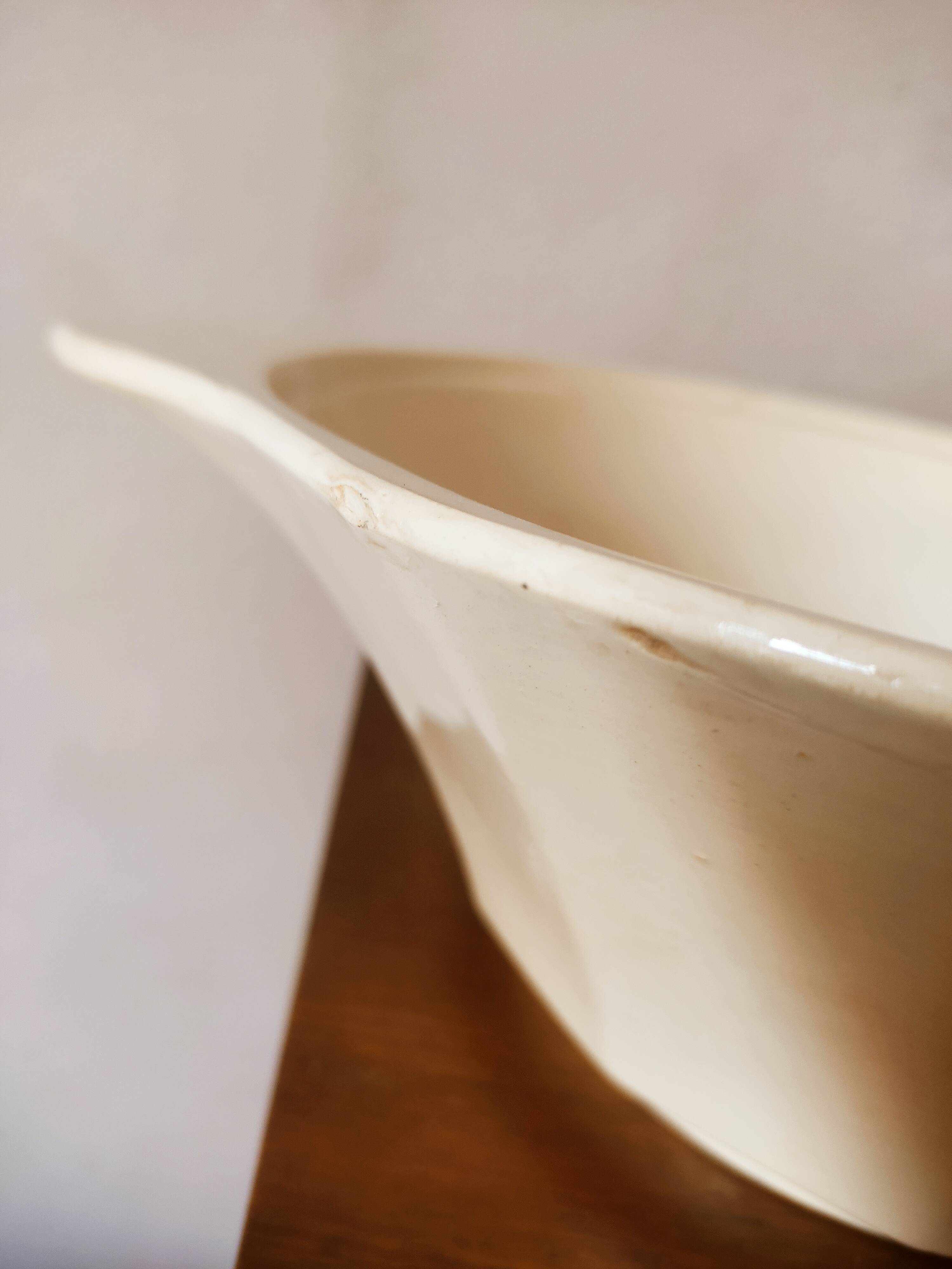 Salad bowl Digoin in faience