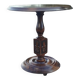 Side table, solid wood pedestal table, 1960s