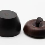 Apple-shaped wooden box