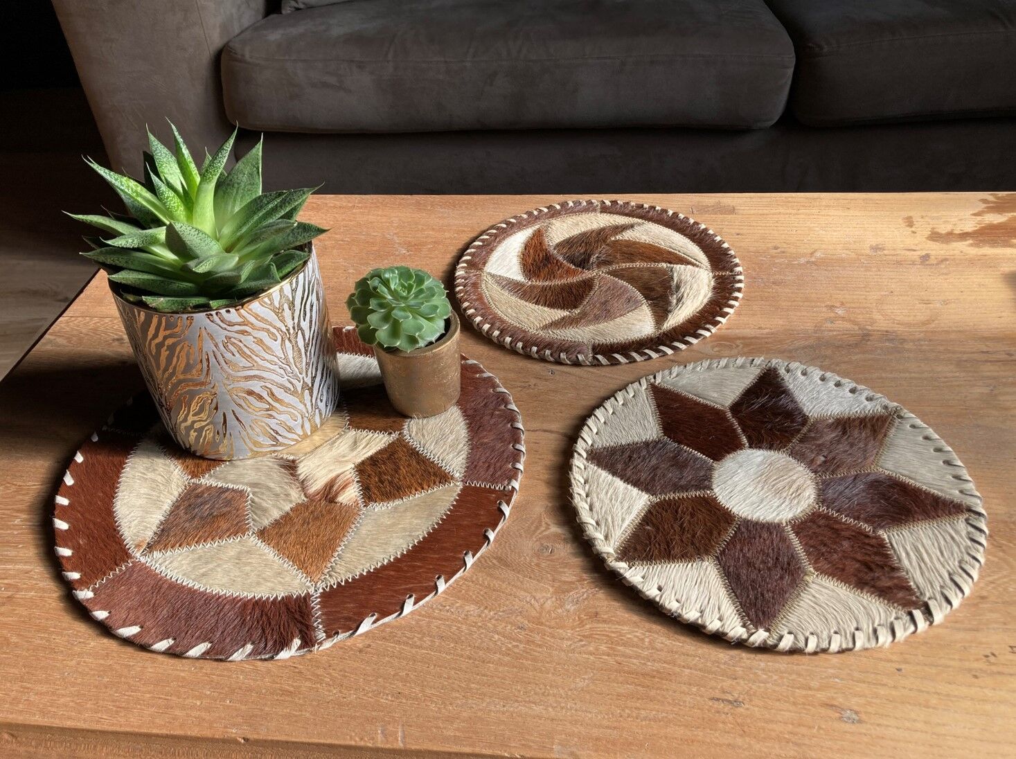 Decorative skin trivets