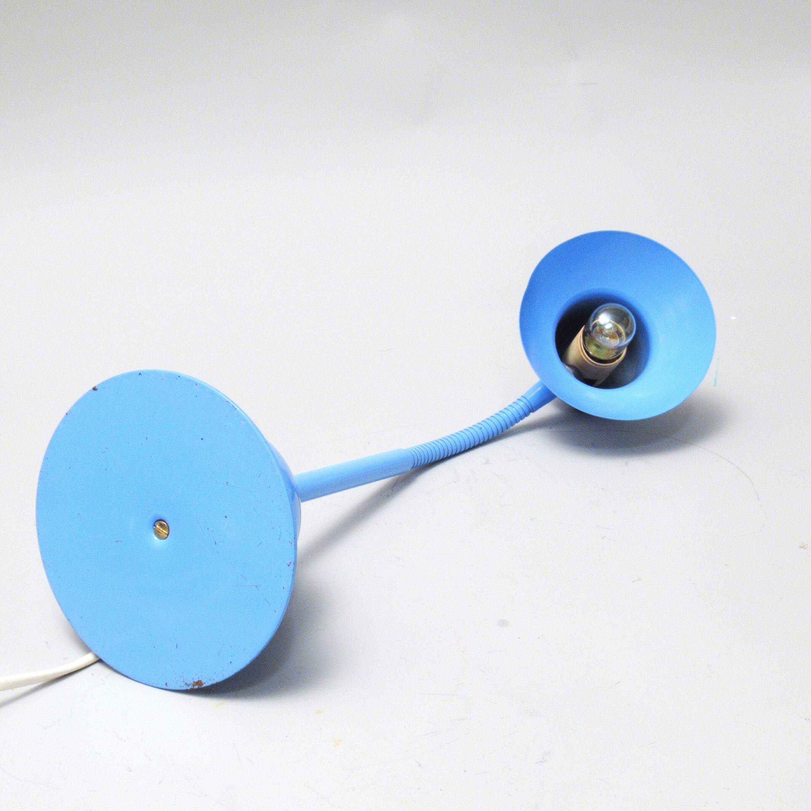 Blue desk lamp from the 90s.