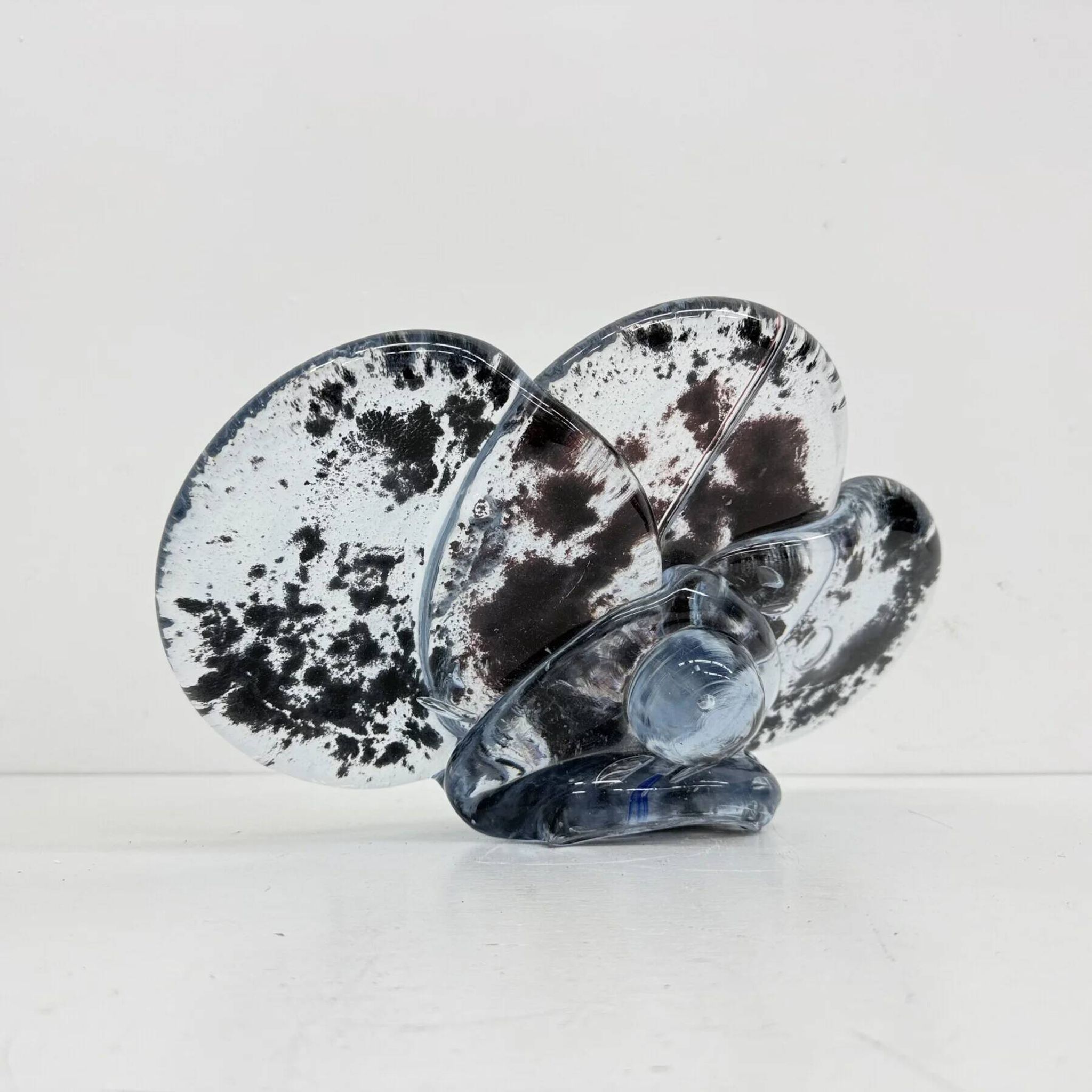 Mid-century abstract glass sculpture, 1970s