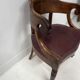 Fauteuil de bureau de style Empire en acajou et placage XIX siècle