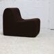 Chair, foam and velvet. Circa 1970