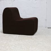 Chair, foam and velvet. Circa 1970