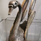 70 vintage mail swan with agate wings