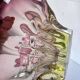 Vintage pink/green murano glass bowl/decor