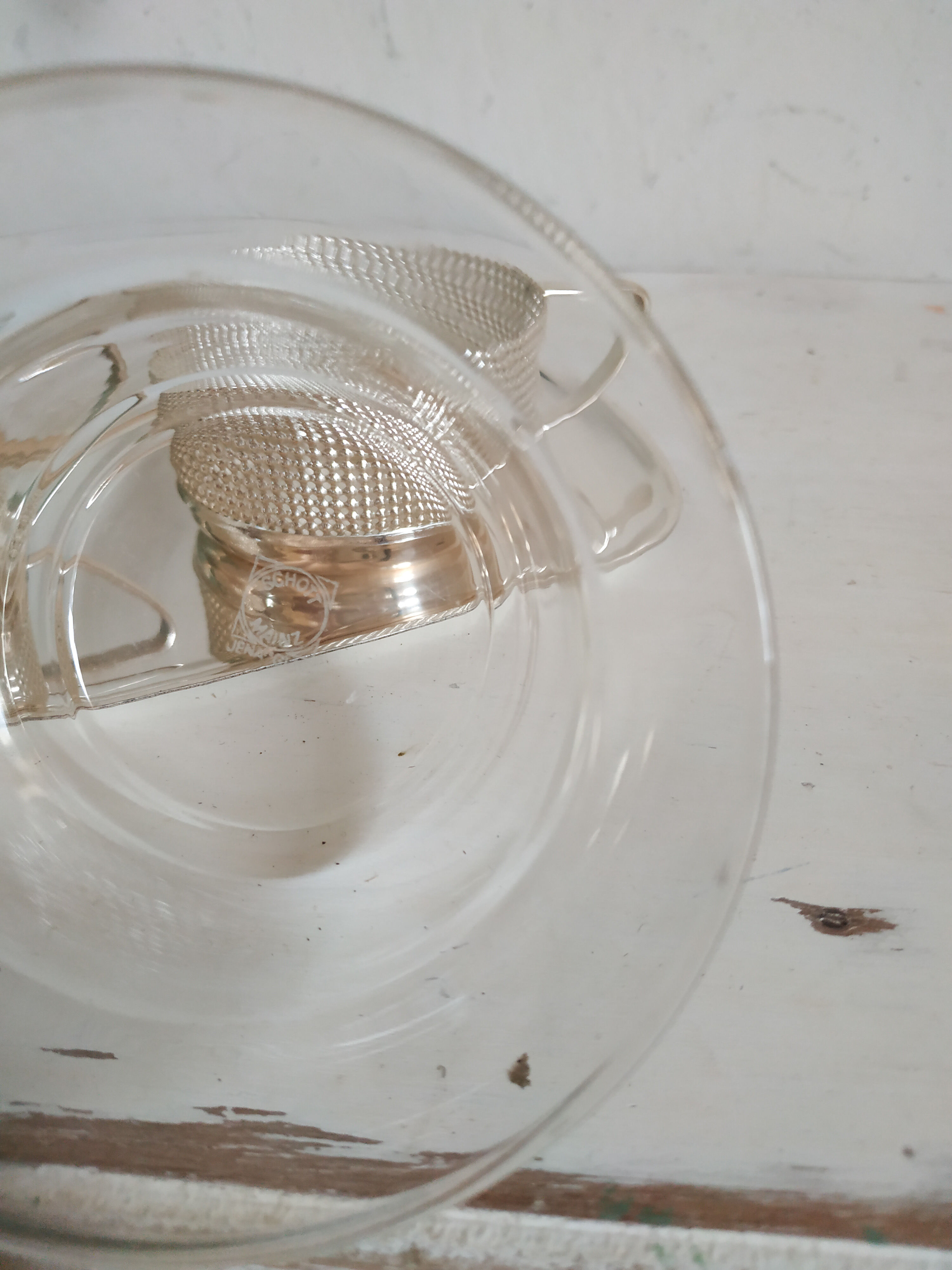 Set old set of sun glass and metal Schott - Gen Mainz