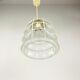 Lampe pendante en fer et verre de Glashütte Limburg, années 1960