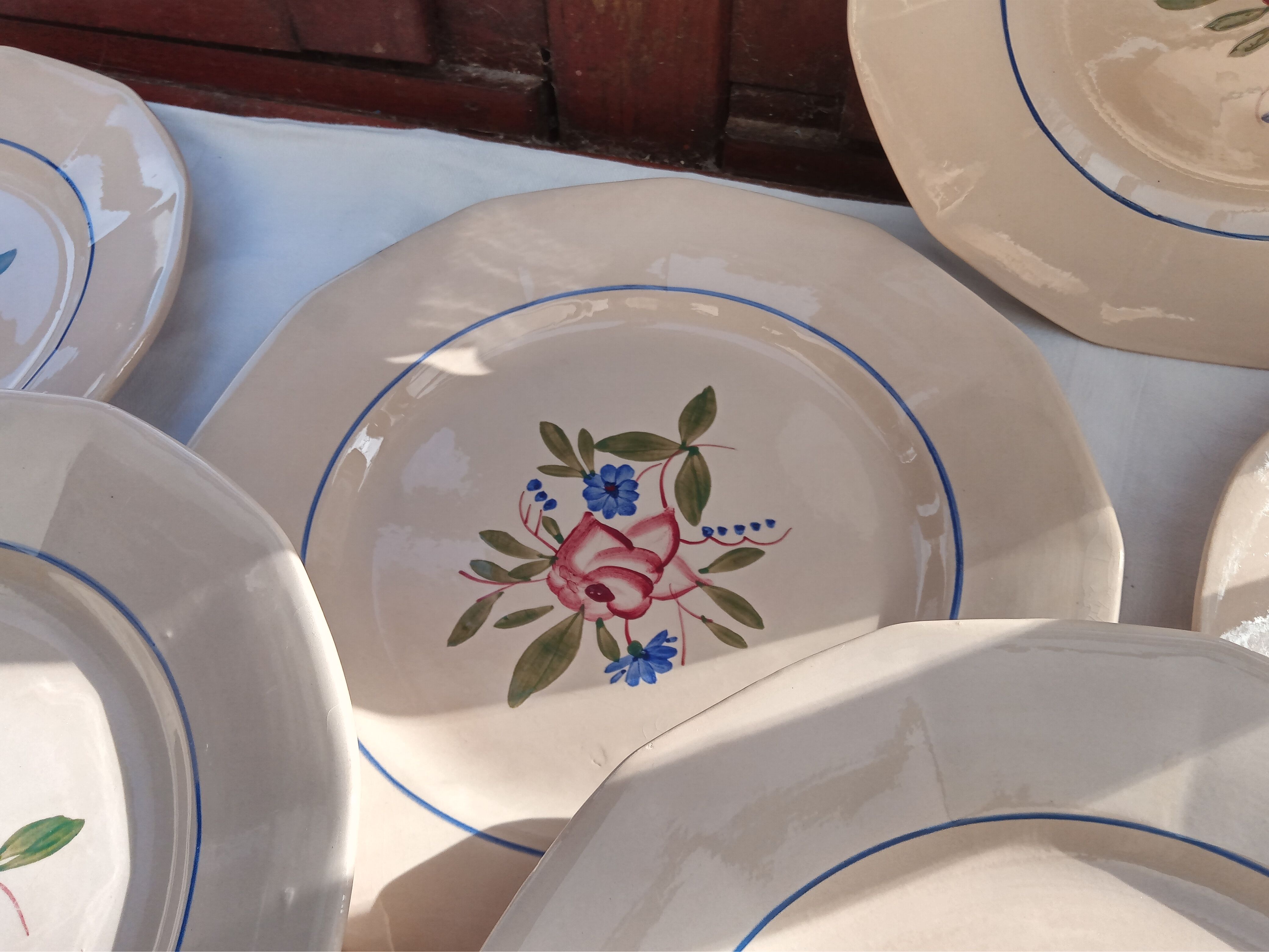 12 flat plates Digoin