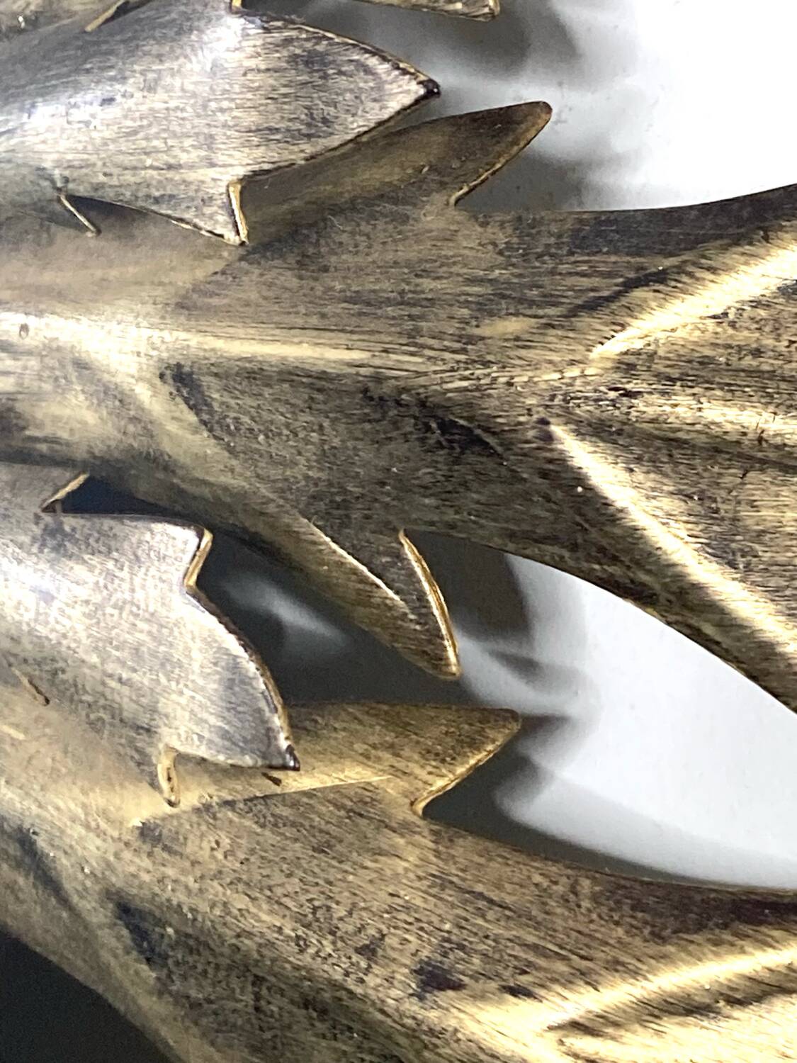 Gold metal sun mirror