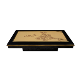 Table basse vers 1970 De Nisco - décor japonisant