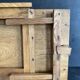 Manufrance wooden bedside table, folding tray with book holder.