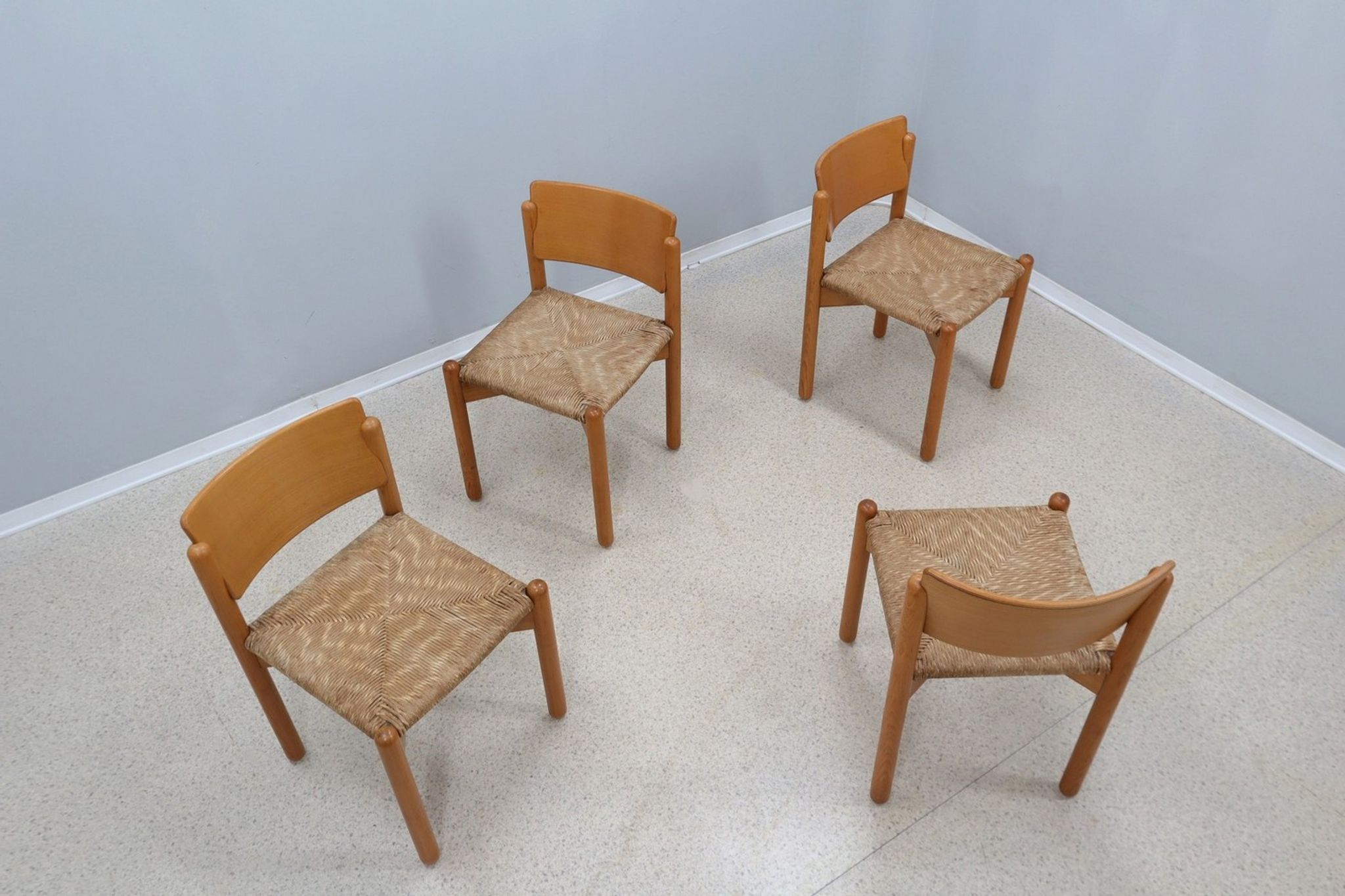 Vintage original set of 4 dining chairs