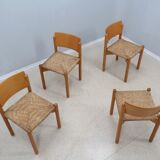 Vintage original set of 4 dining chairs