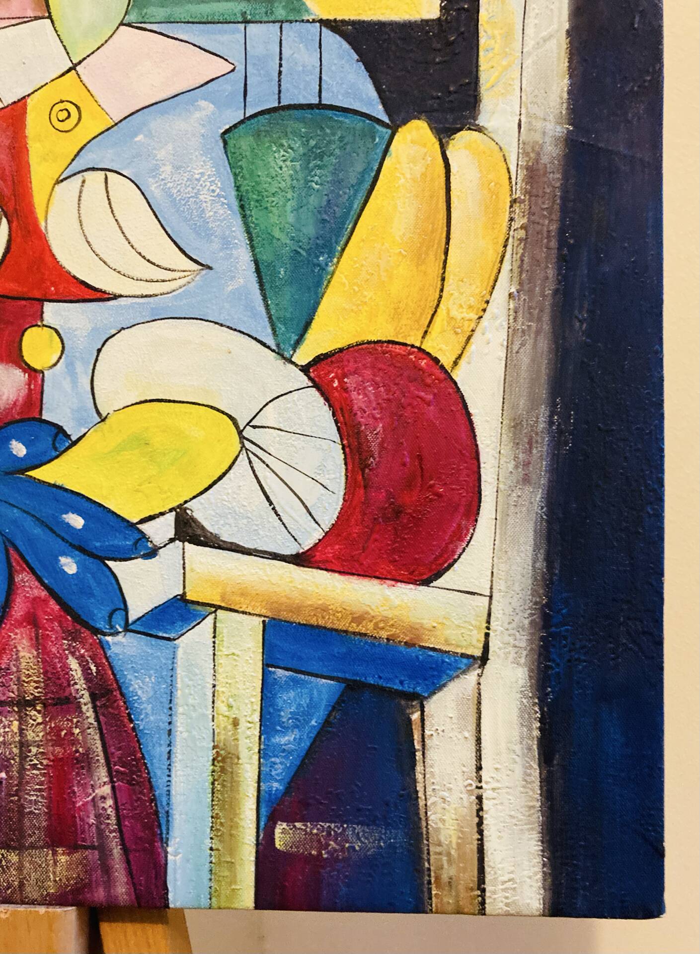 Painting "The Sitting Woman" by Pablo Picasso painted in 1937.
