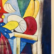 "Tableau 'The Seated Woman' by Pablo Picasso painted in 1937."