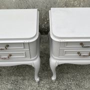 Pair of bedside tables, Louis XV style, vintage, 1960s