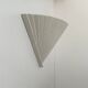 Vintage wall lamp, matte white plaster, France 1980