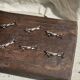 Set of 6 silver-plated horse knife rests L8 H2