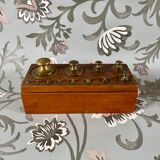 Complete brass weight box