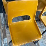 Series 4 vintage school chairs from the 80s