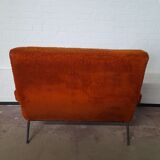 2-seater sofa 60s/70s in soft wool