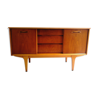 Mid Century Sideboard Retro Compact Teak Sideboard By Jentique 1970s