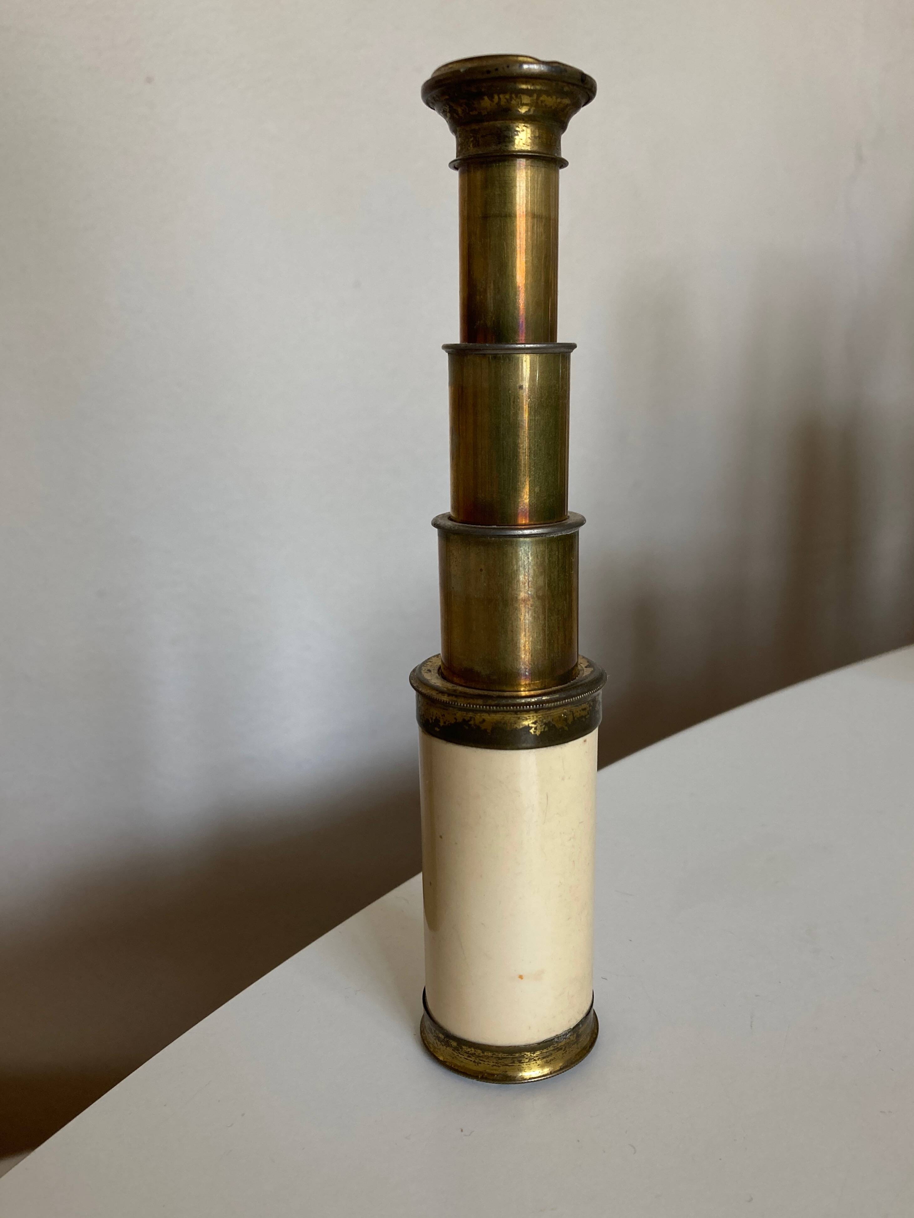Long brass opera sight circa 1900