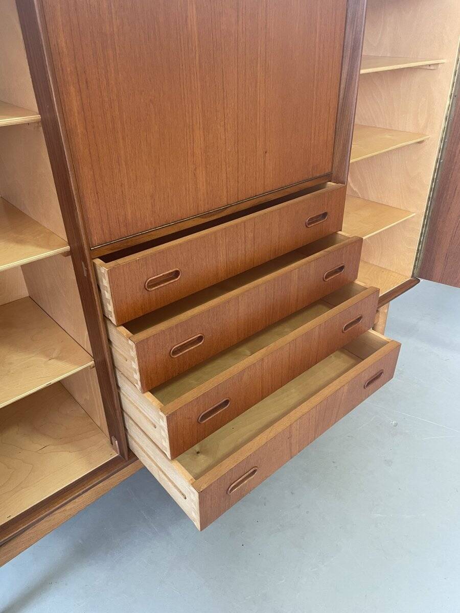 Vintage Danish Highboard teak and oak