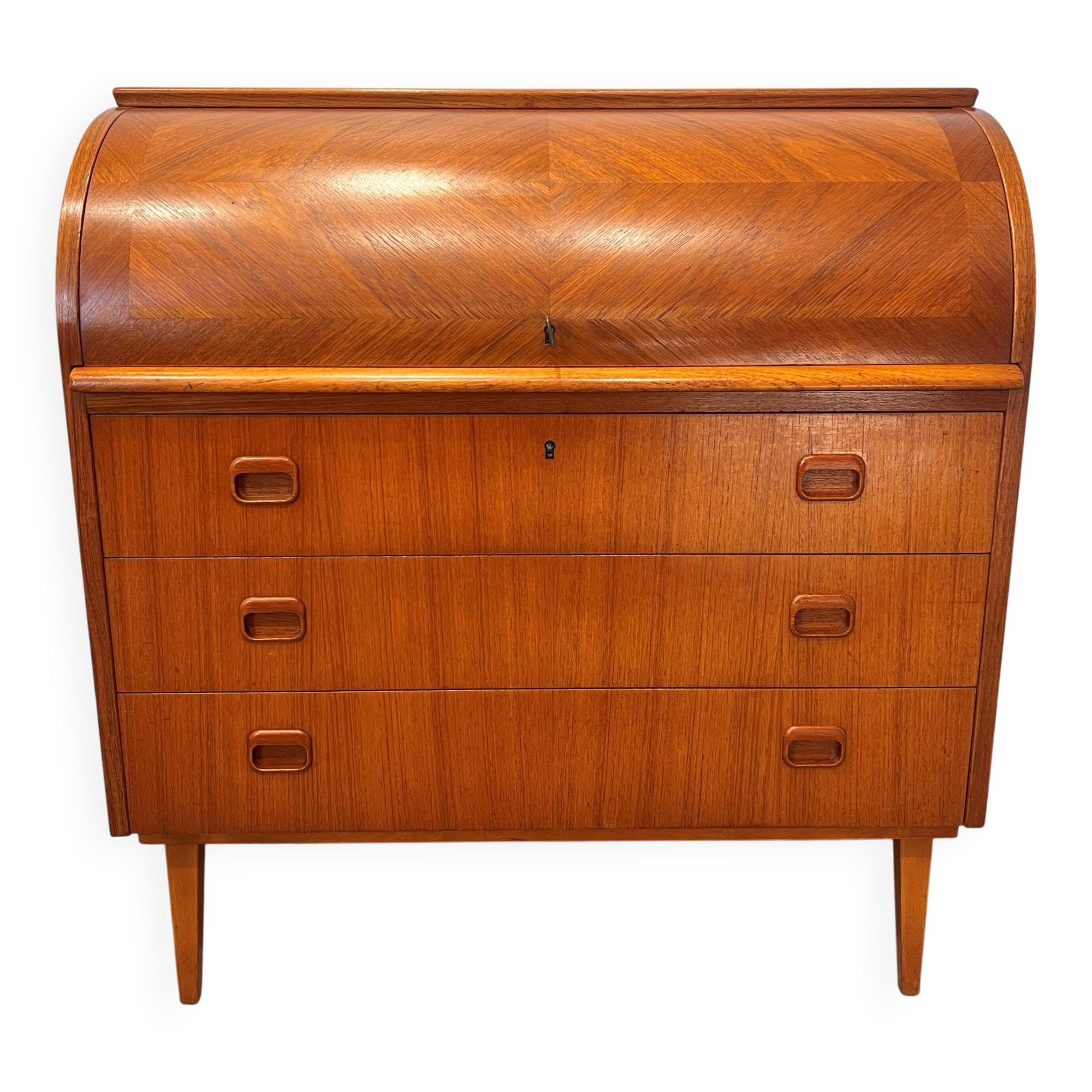 Rare Scandinavian curved secretary from Sweden.