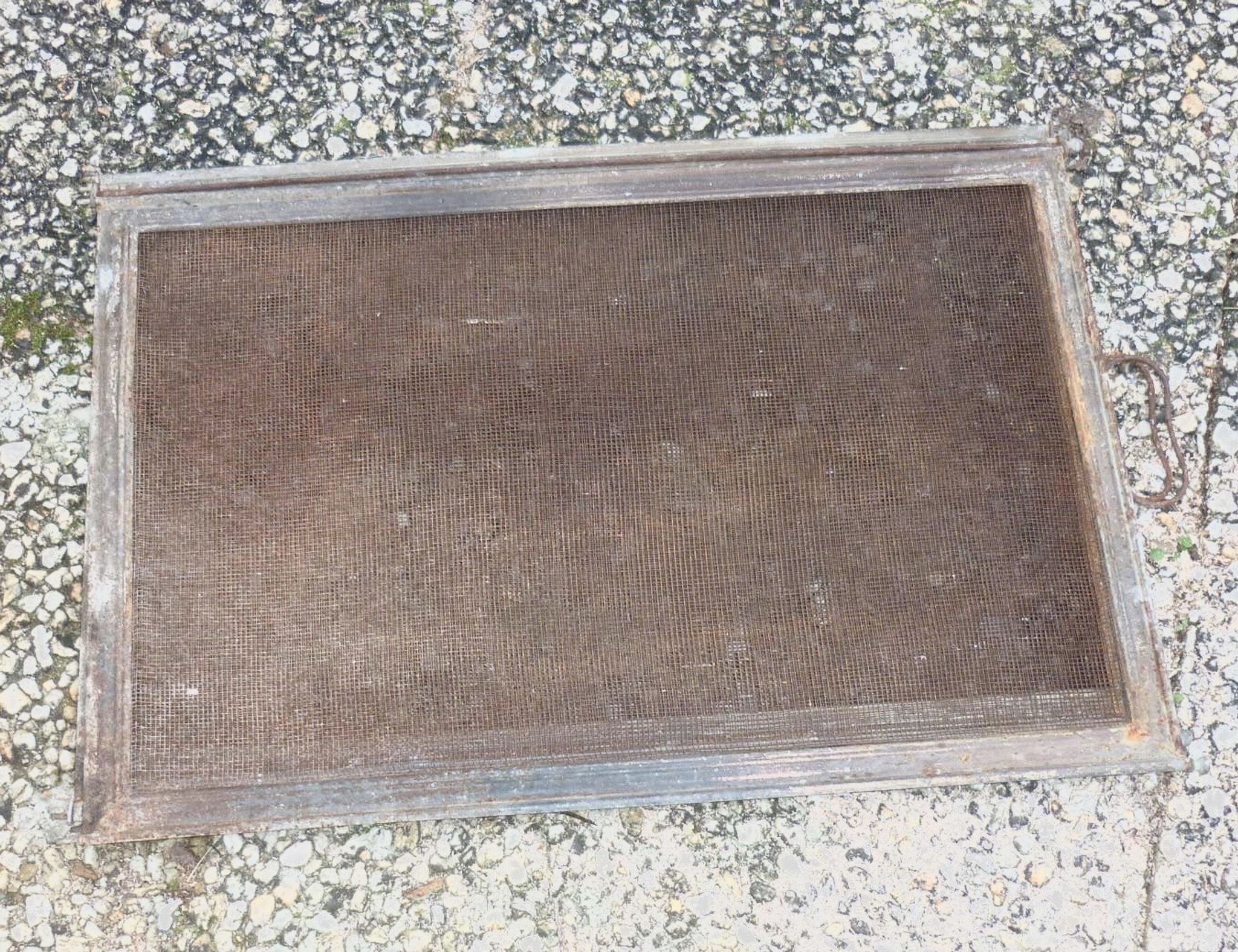 Pare feu ancien avec poignées 4 vanteaux