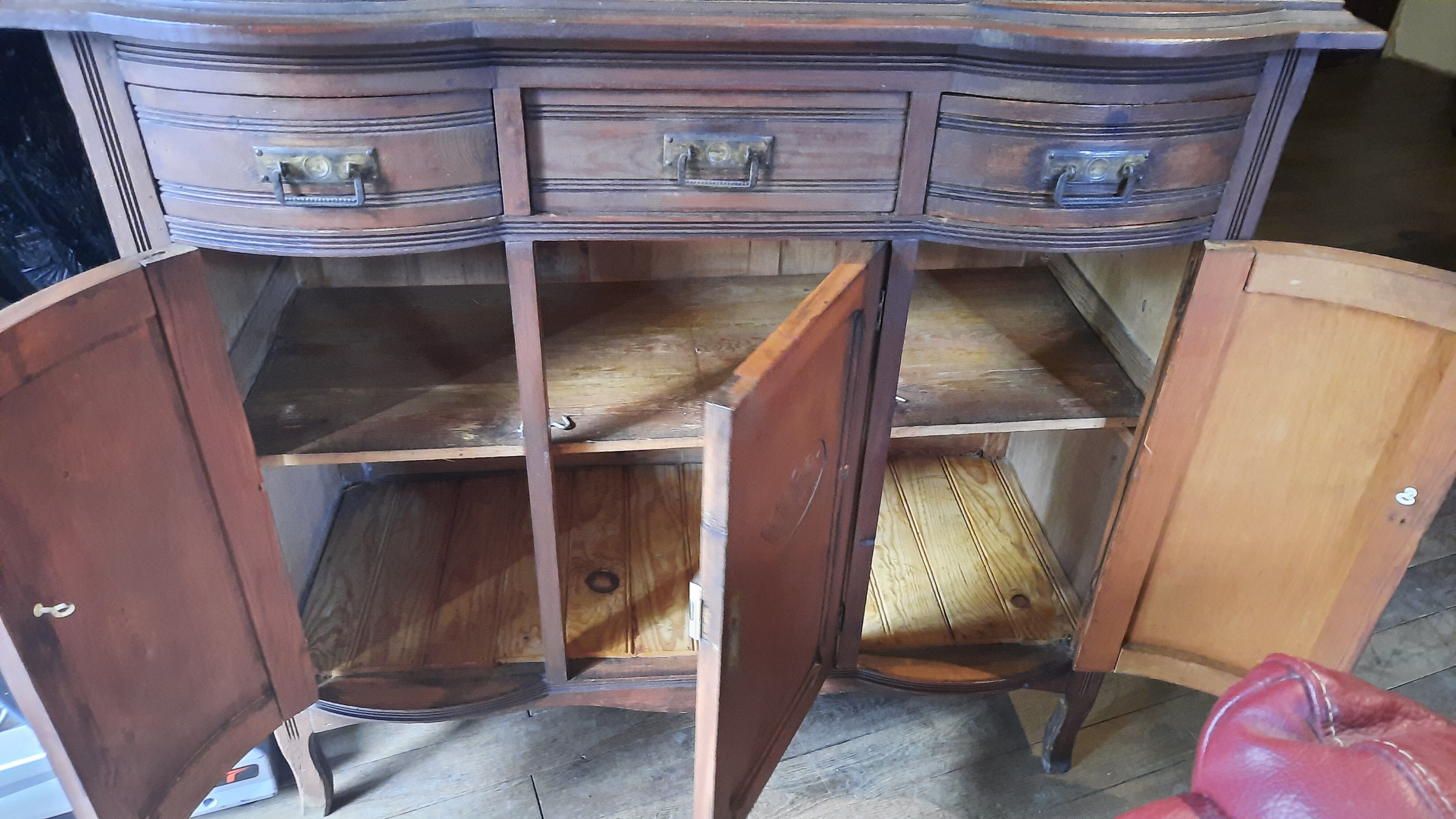 Two-body art deco style sideboard