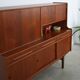 Teak highboard, Danish design, 1960s, production: Denmark