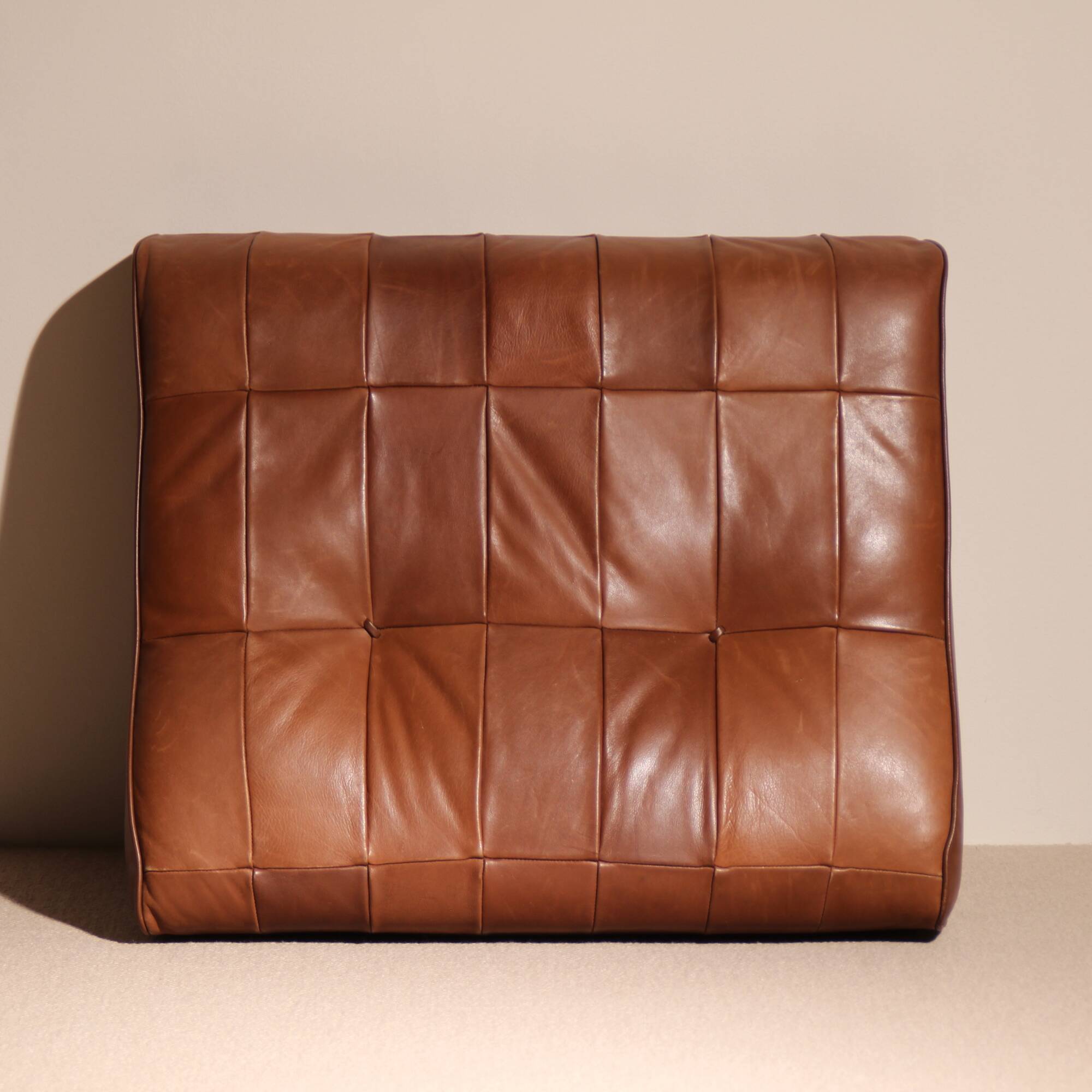 Daybed ‚DS-80‘ in Cognac Patchwork Leather by De Sede | Switzerland 1970s