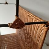 Door vintage rattan magazine