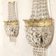 Classic crystal sconces. France 1950s.