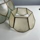Abat-jour en nacre et laiton 25 cm