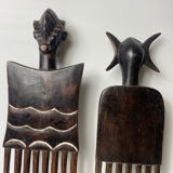 Pair of Akan combs