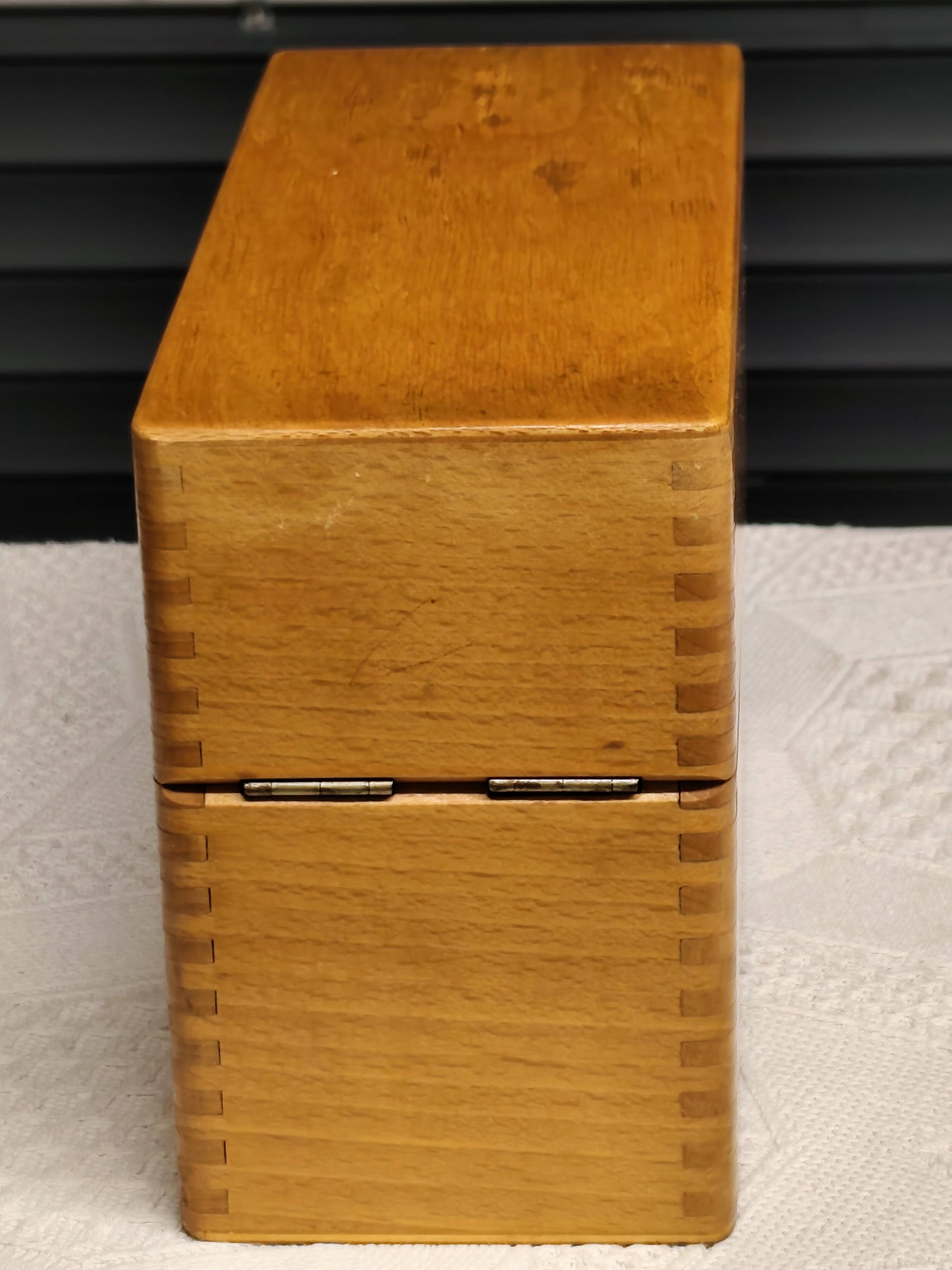 "Vintage" index card boxes