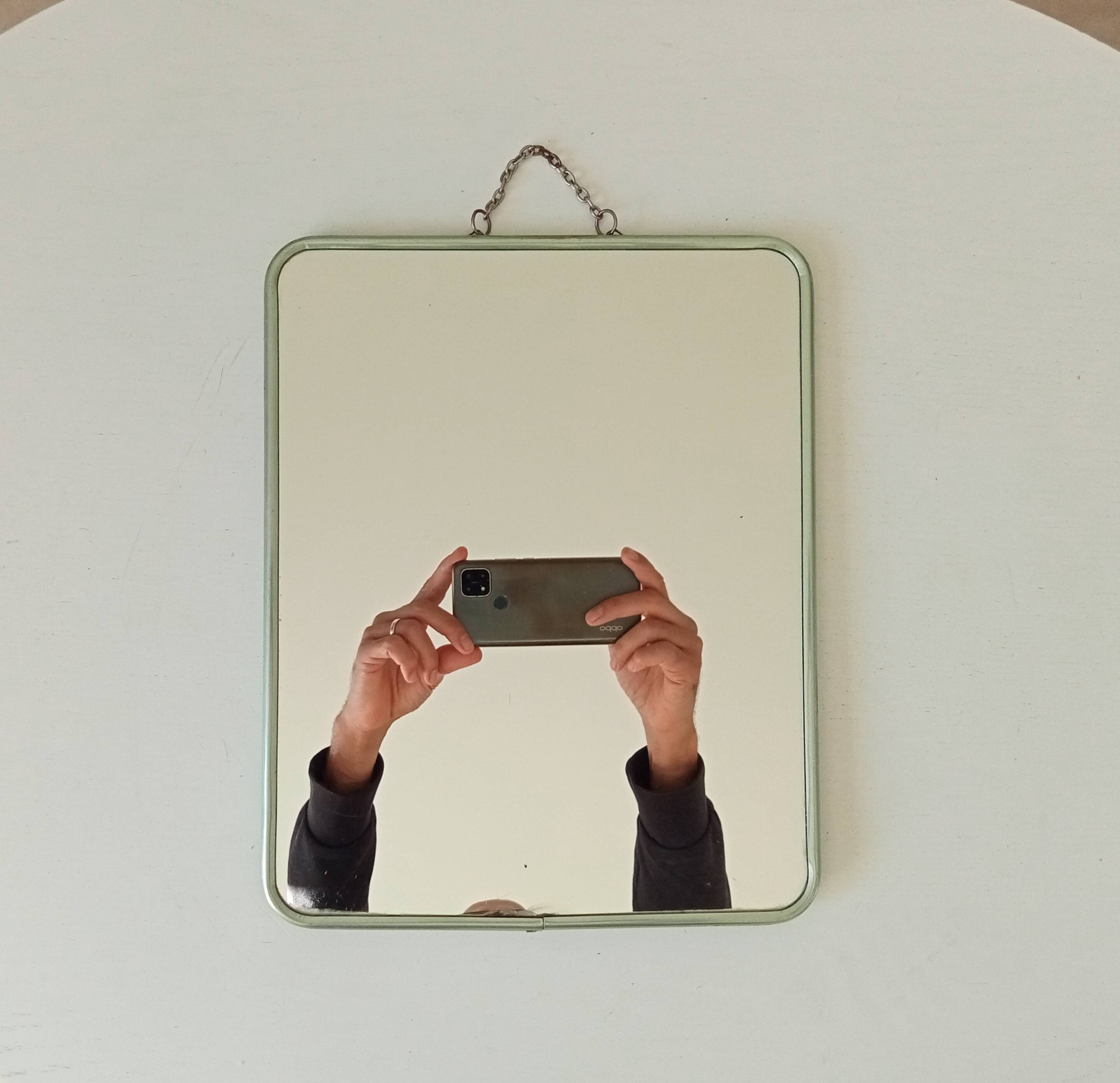 Vintage barber mirror from the 1950s