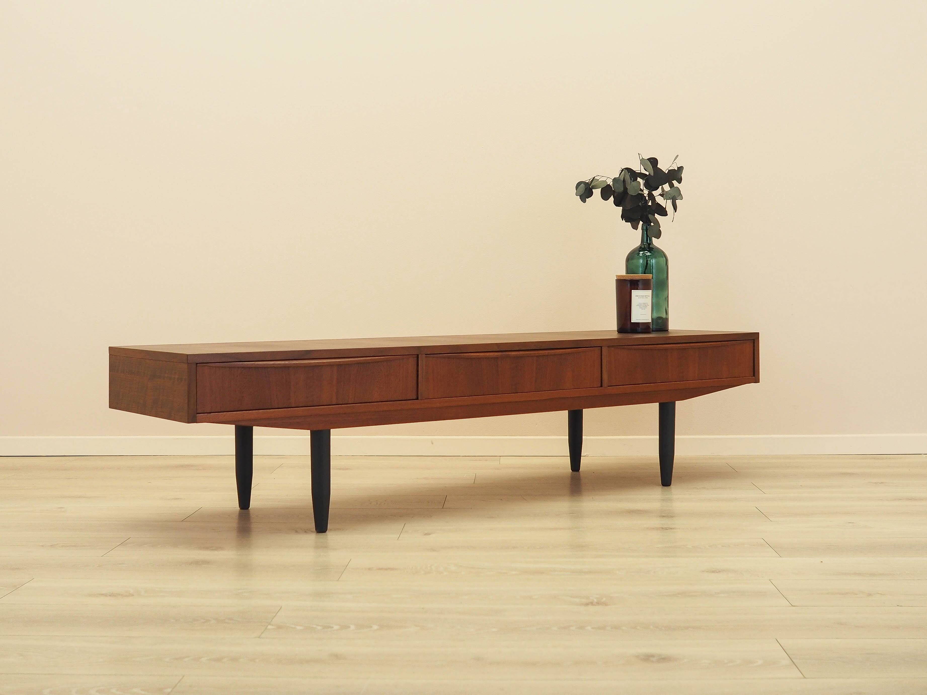 Teak sideboard with drawers, Denmark, 1970s