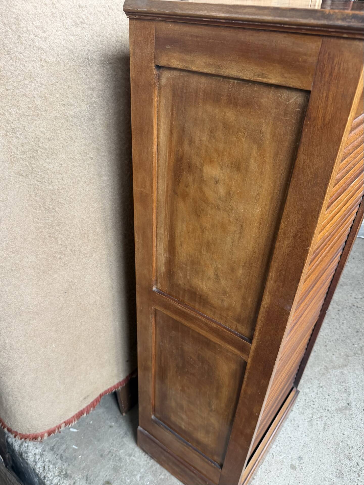 Antique wooden curtain cabinet – Around 1900