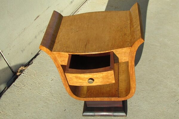 Console from the 1950s, mahogany and Sycamore