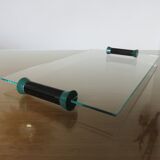 Glass top and polycarbonate 80s era Memphis