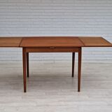 1960, Danish design, unfolded dining table, teak wood.