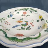 Set of 4 gien "bird of paradise" soup plates