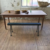Handcrafted metal patinated bench