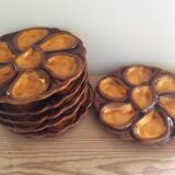 6 oyster plates