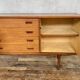 Teak sideboard 220 cm 3 doors 4 drawers 1960
